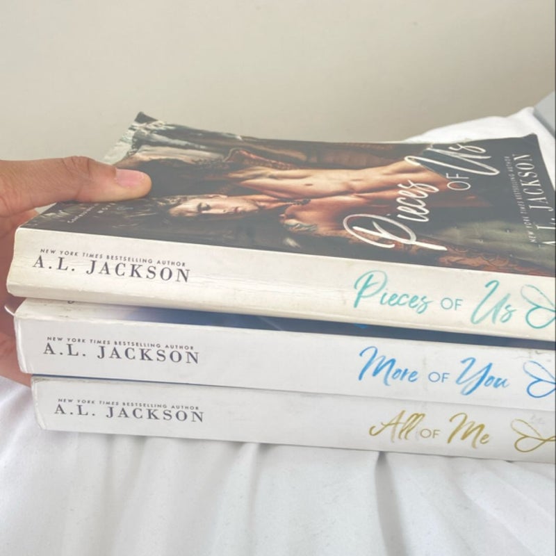 More of you, Pieces of Us, All of me (signed copies) 