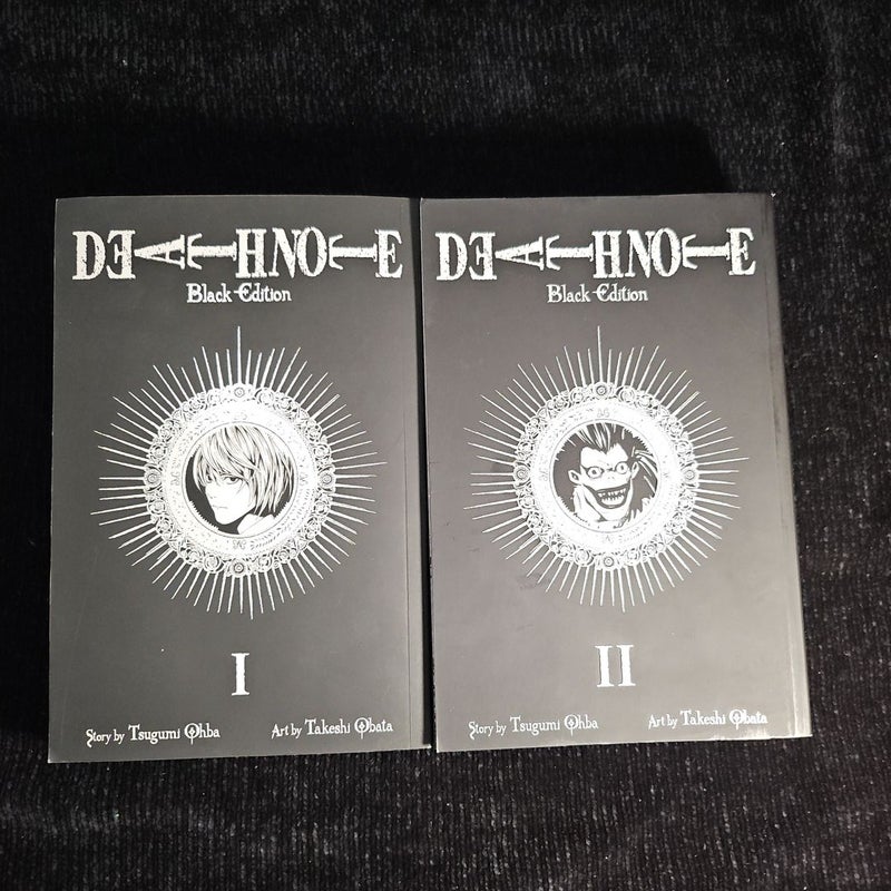 Death Note Black Edition, Vol. 1 (Bundle Set) and Vol. 2 by Tsugumi Ohba,  Paperback