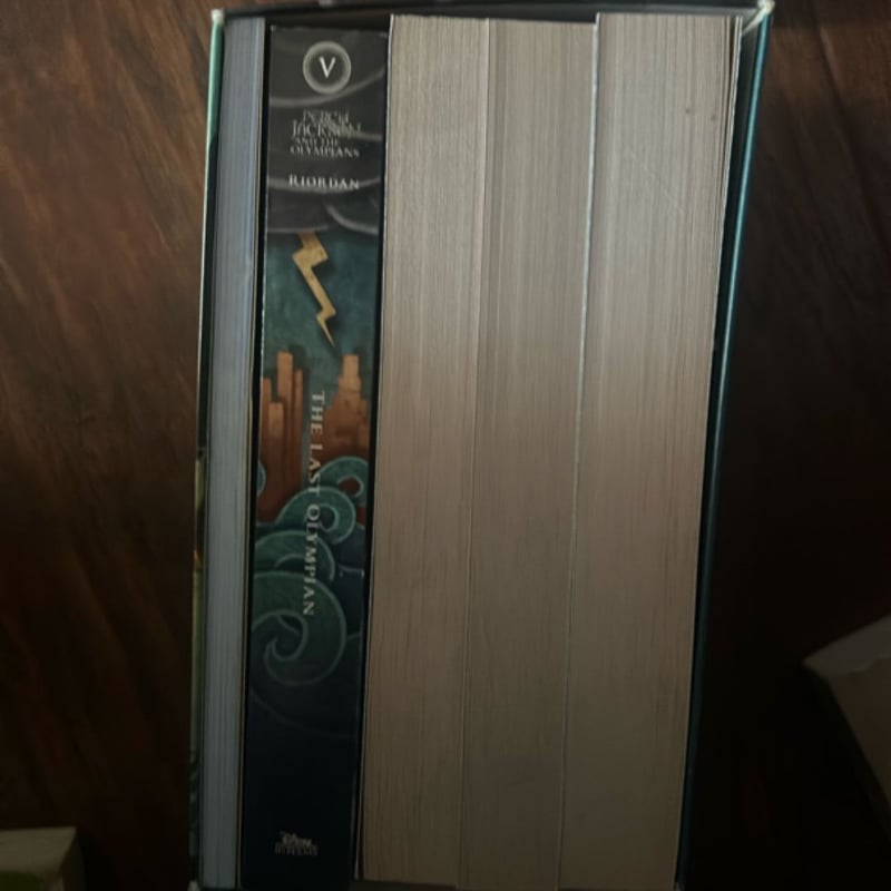Percy Jackson and the Olympians 4 Book Paperback Boxed Set (missing one)