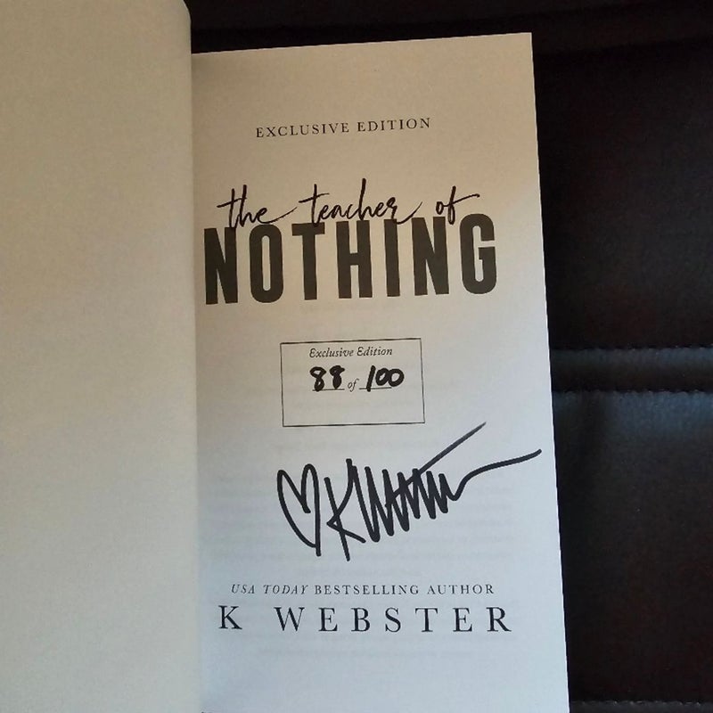 K Webster signed book set