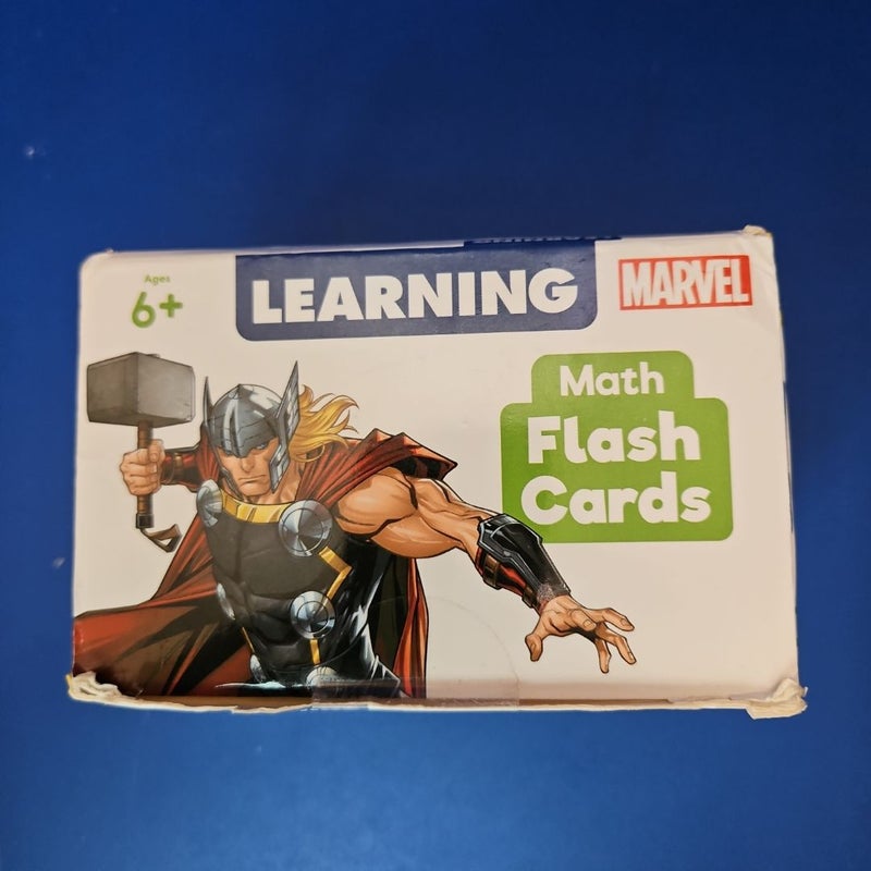 MARVEL Learning Math Flash Cards (Ages 6+) 4 Sets of 54 Flash Cards (216 cards)