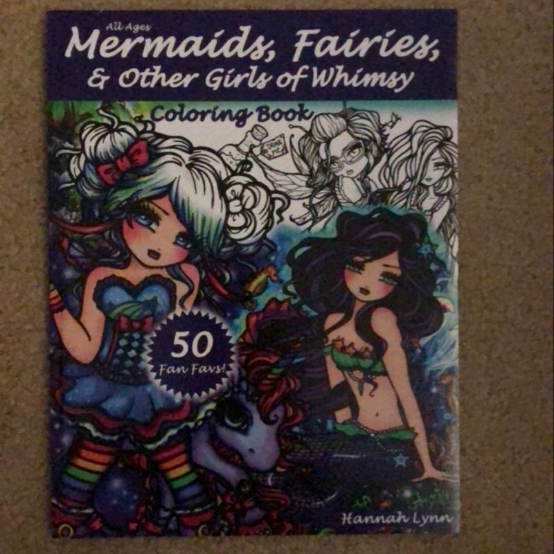 Mermaids, Fairies, and Other Girls of Whimsy Coloring Book