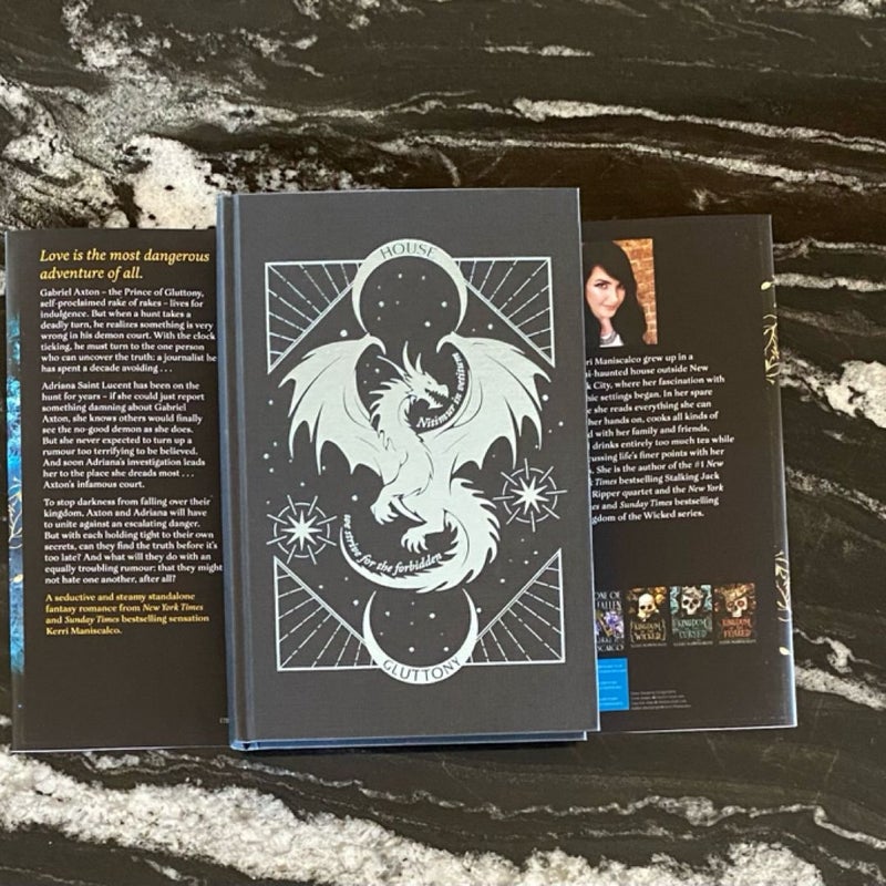 Waterstones Throne of Secrets sprayed edges hardback