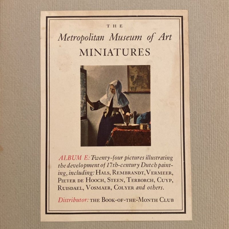 Vintage 1949-1951 The Metropolitan Museum of Art Miniatures Album Books