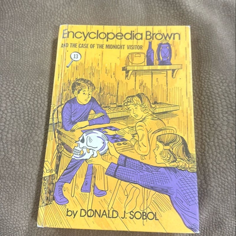 Encyclopedia Brown and the Case of the Midnight Visitor, Sobol, Hardcover, 1977