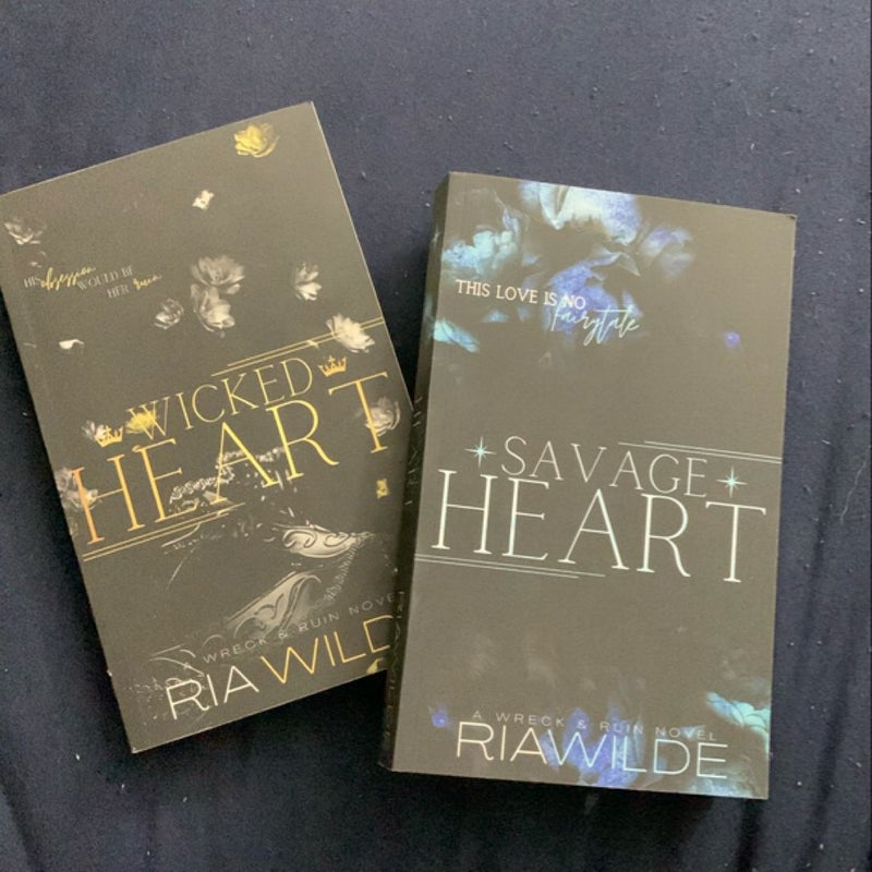 2 books Wicked Heart and Savage Heart