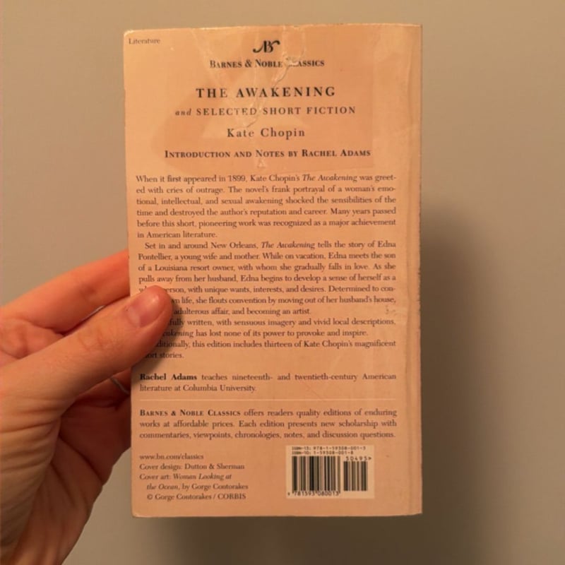 The Awakening and Selected Short Fiction by Kate Chopin; Rachel Adams ...