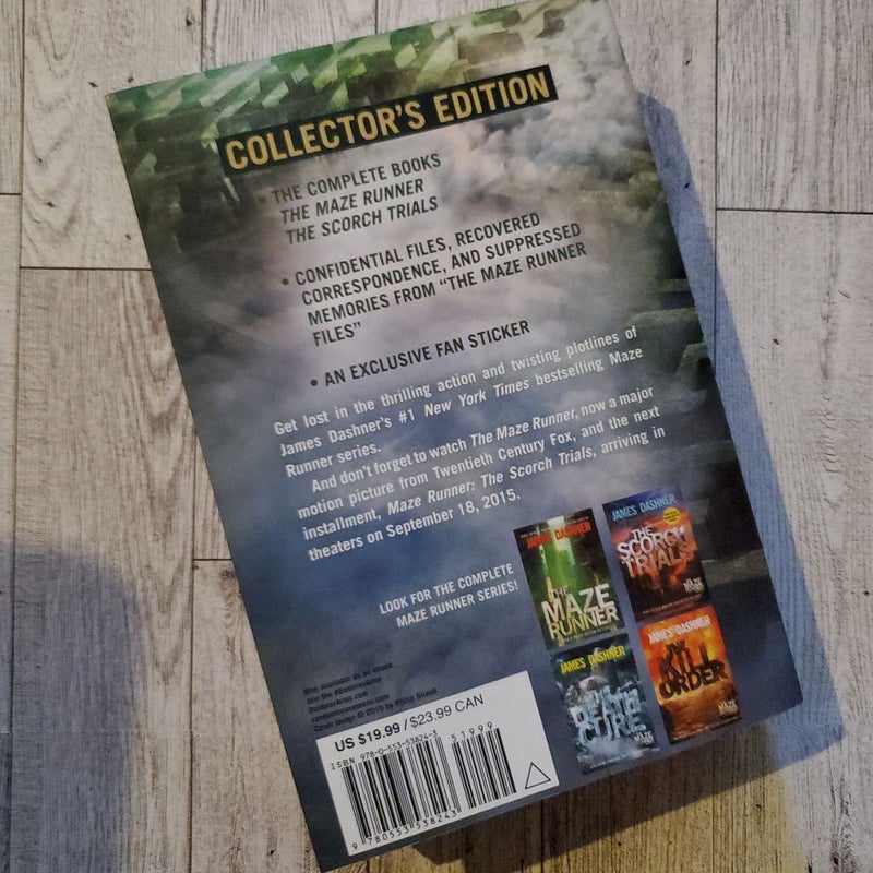 The Maze Runner and the Scorch Trials: the Collector's Edition