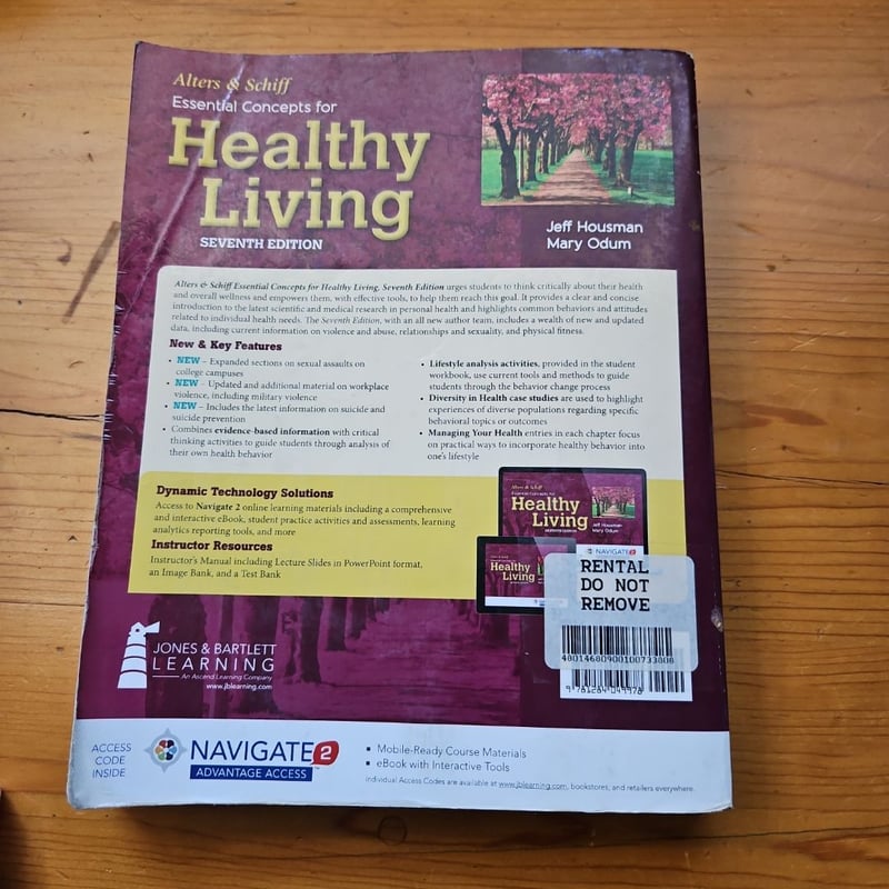 Alters and Schiff Essential Concepts for Healthy Living by Jeff Housman, Mary Odum