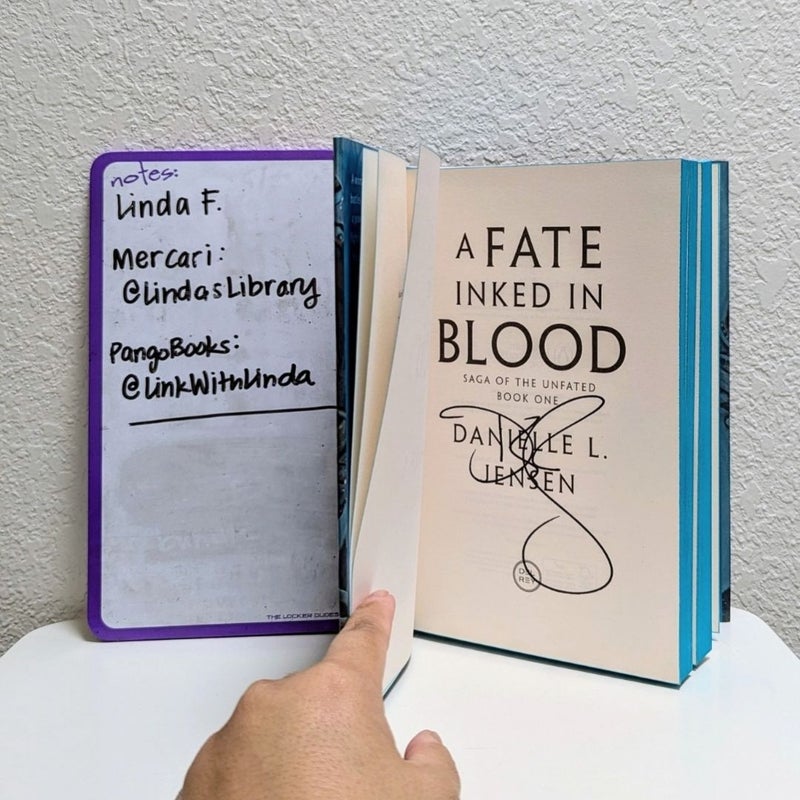 A Fate Inked in Blood SIGNED UK First Edition 