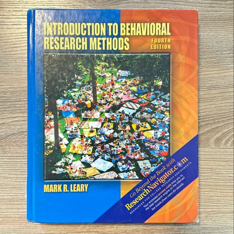 Introduction to Behavioral Research Methods