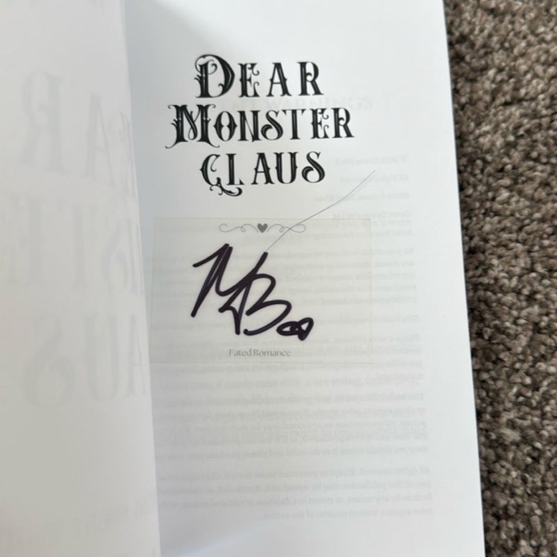Dear monster claus