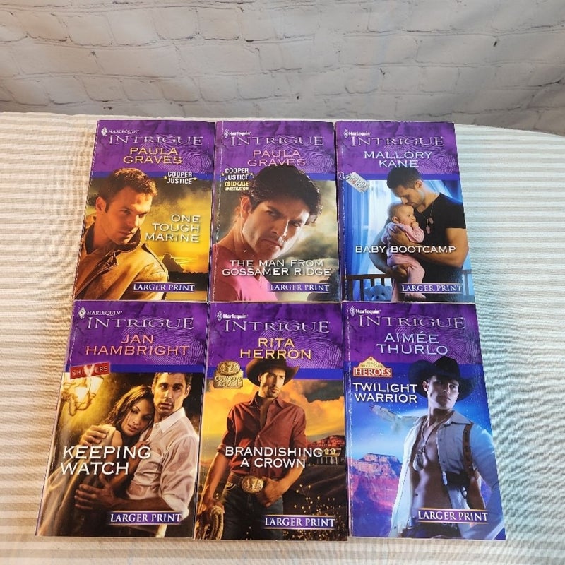 Harlequin Intrigue book lot