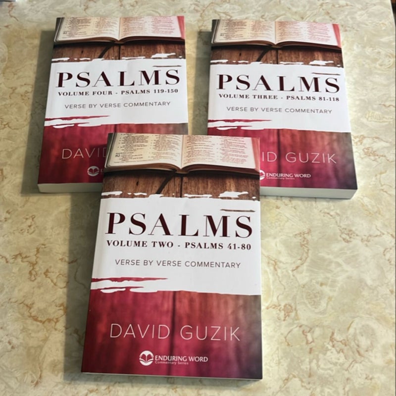 Psalms commentary bundle of 3
