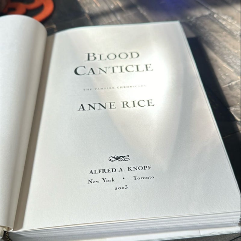 Blood Canticle (1st ed 1st print)