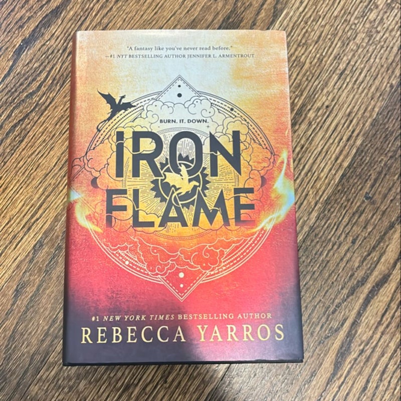 Iron Flame - HAND SIGNED FIRST EDITION WITH SPRAYED EDGES