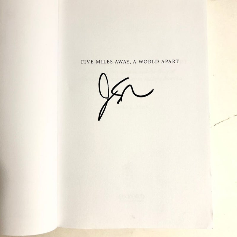 Five Miles Away, a World Apart - Signed