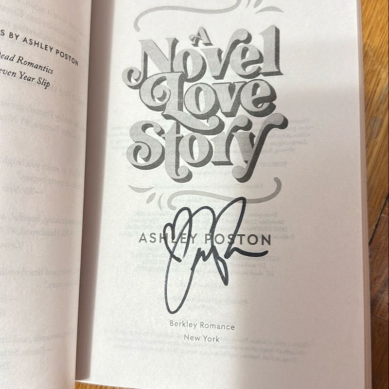 A Novel Love Story - signed