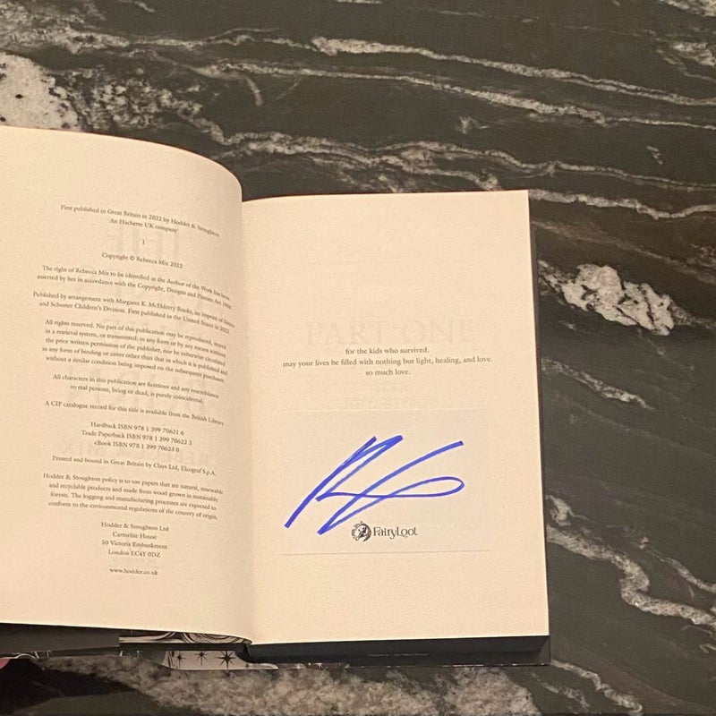 The Ones We Burn Fairlyloot Signed Exclusive