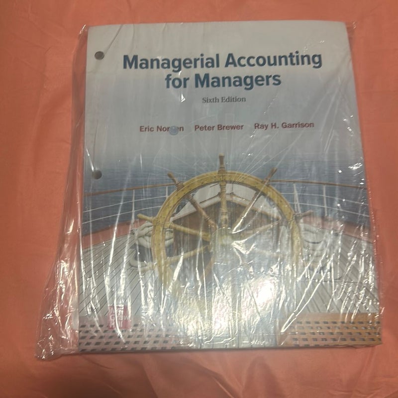 Loose Leaf for Managerial Accounting for Managers