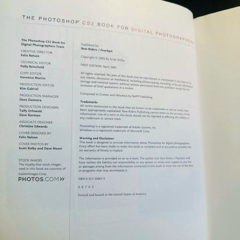 The Photoshop CS2 Book for Digital Photographers