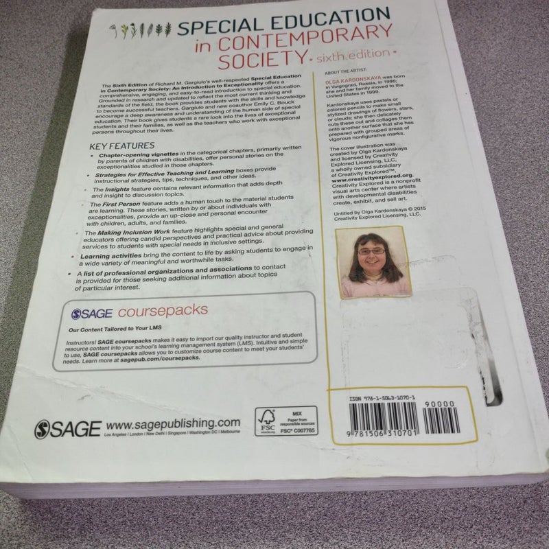 Special Education in Contemporary Society