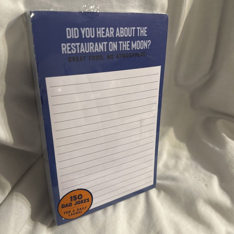 Brand New- Sealed-150 Sheet Dad Jokes Notepad