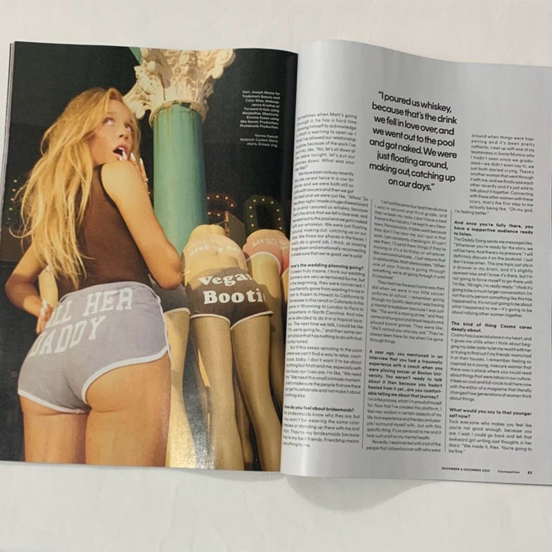 Cosmopolitan Alex Cooper “Guide to World Dom” Issue Nov/Dec 2023 Magazine Plus Cashmere Insert 