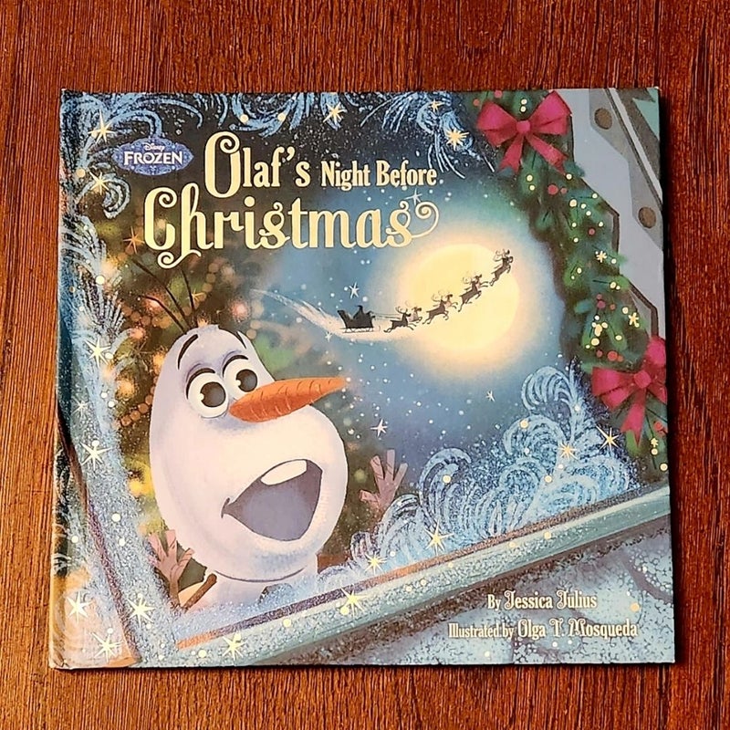 Frozen Olaf's Night Before Christmas Book and CD