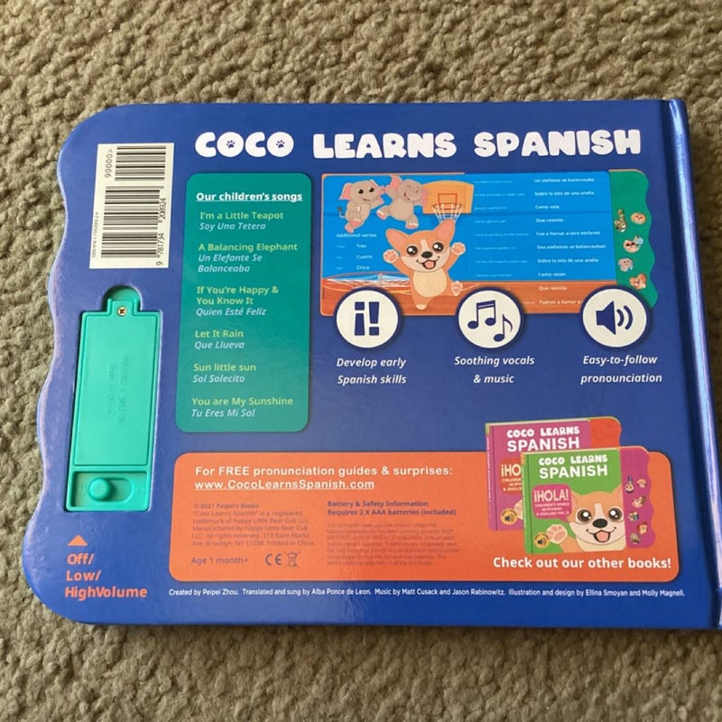 Coco Learns Spanish: Children's Songs in Spanish and English Vol. 2