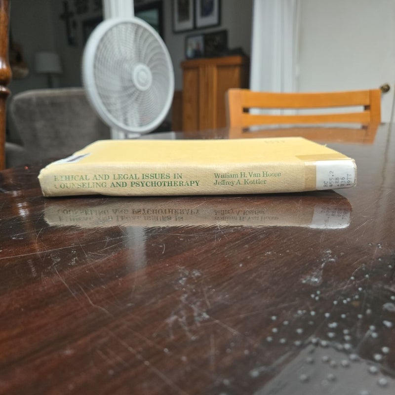 Ethical and Legal Issues in Counseling and Psychotherapy