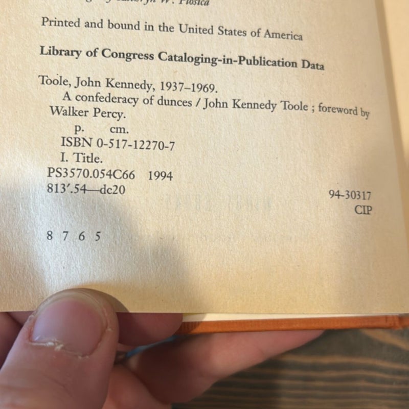 A Confederacy of Dunces