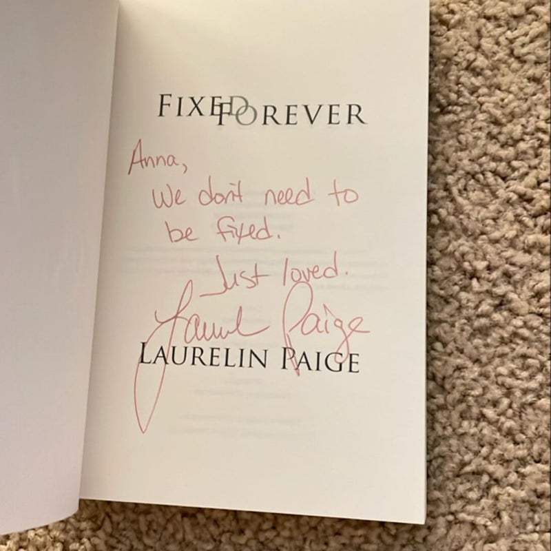 Fixed Forever (signed by the author)