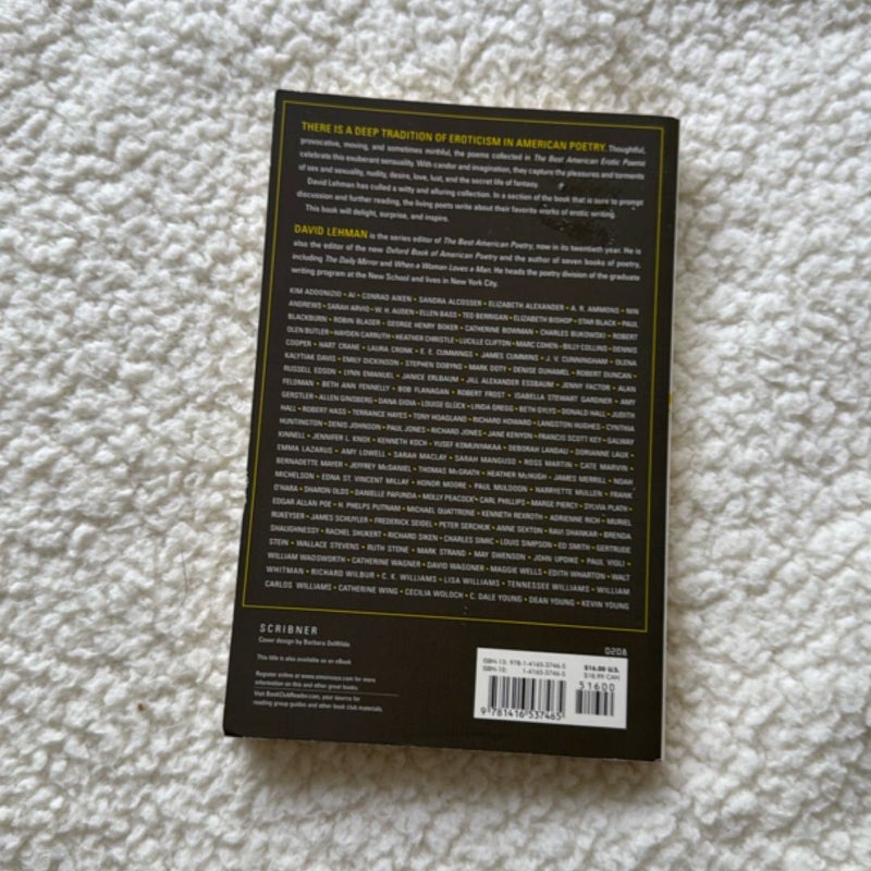 The Best American Erotic Poems