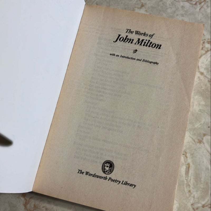 The English Poems of John Milton