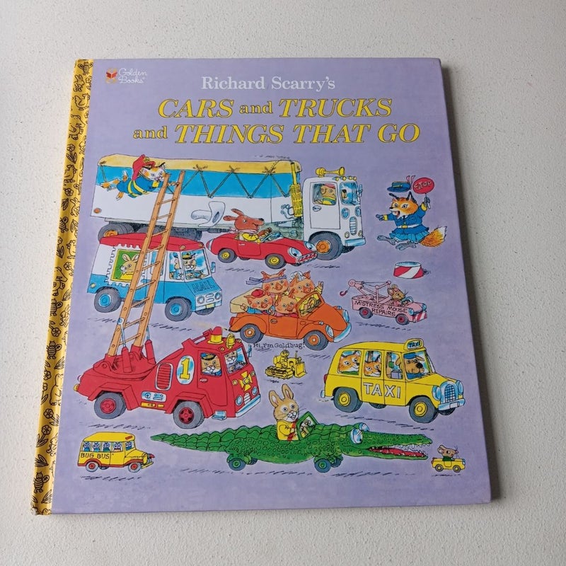 Richard Scarry's Cars and Trucks and Things That Go - Printed 2002 