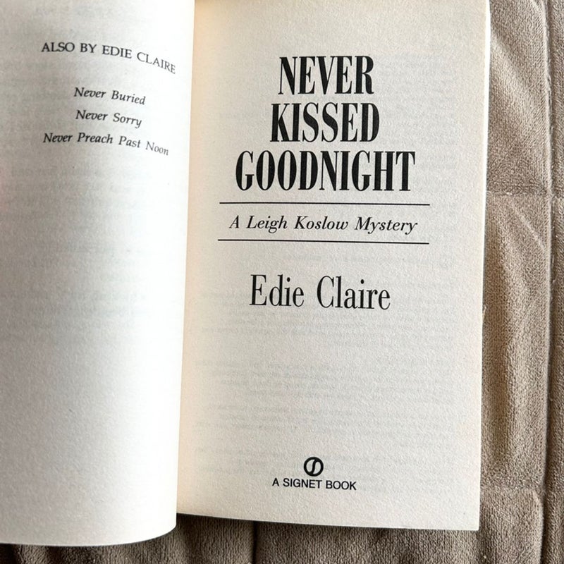 Never Kissed Goodnight