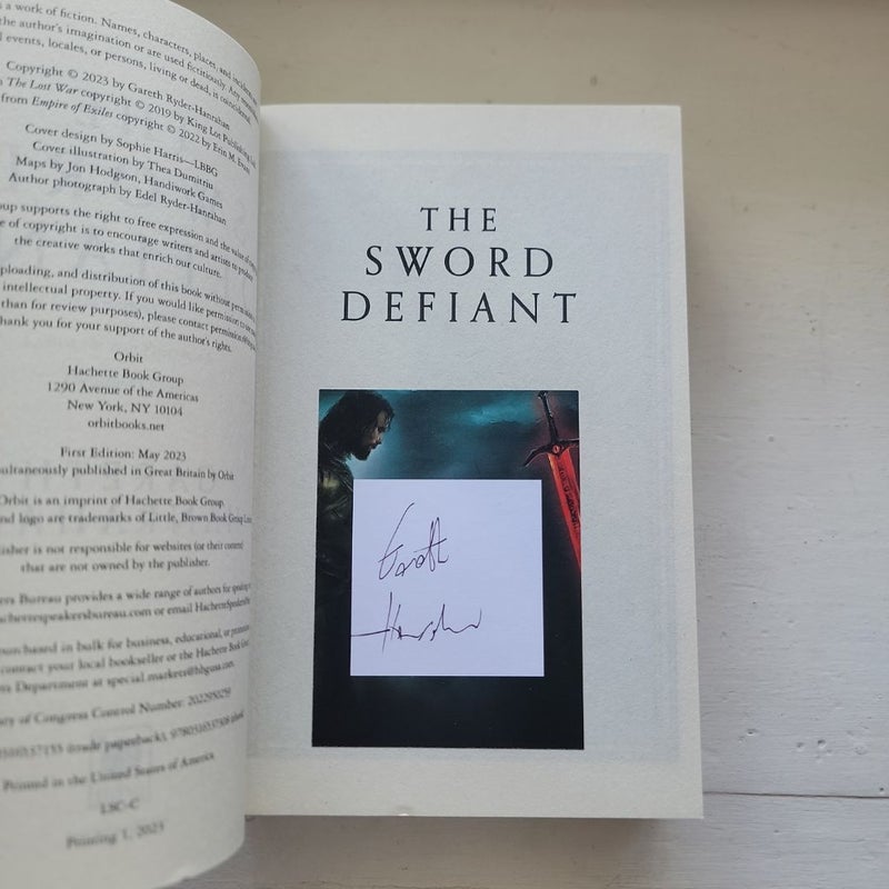 The Sword Defiant [SIGNED]