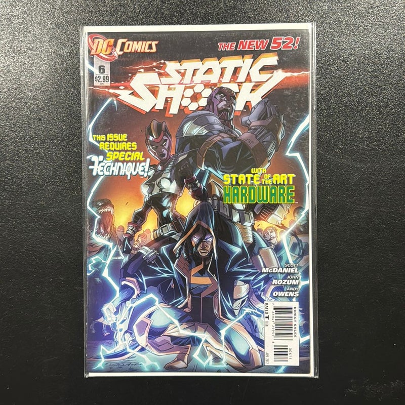 Static Shock # 6 The New 52! 2012 DC Comics Hardware