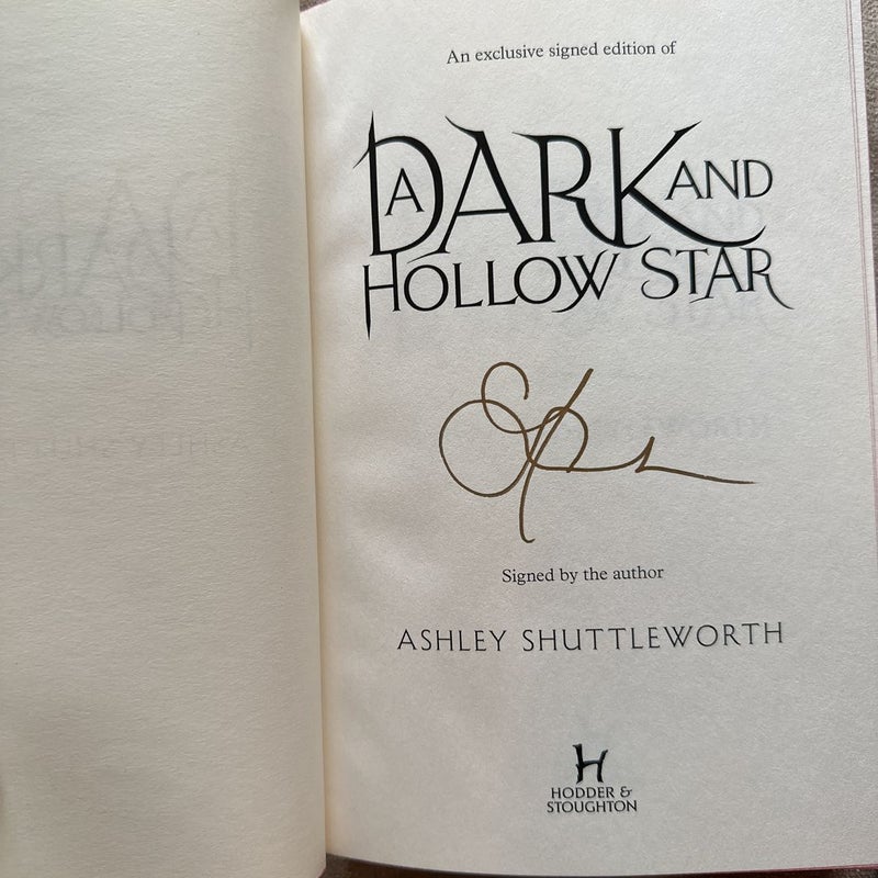 A Dark and Hollow Star - Special Edition SIGNED