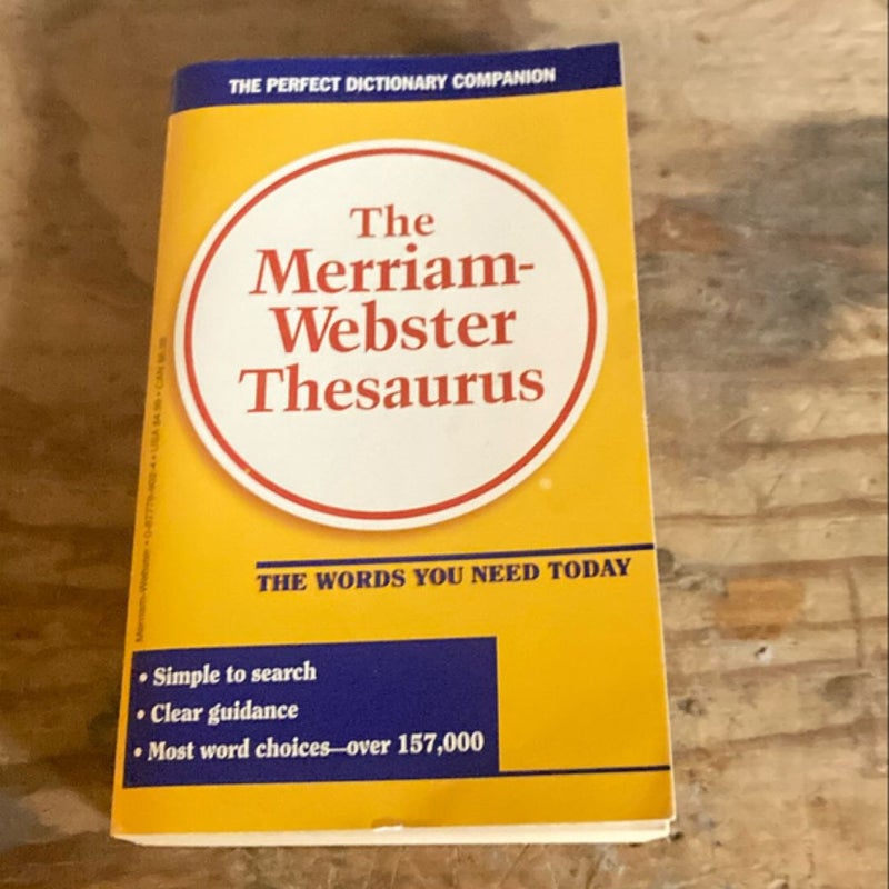 The Merriam-Webster Thesaurus