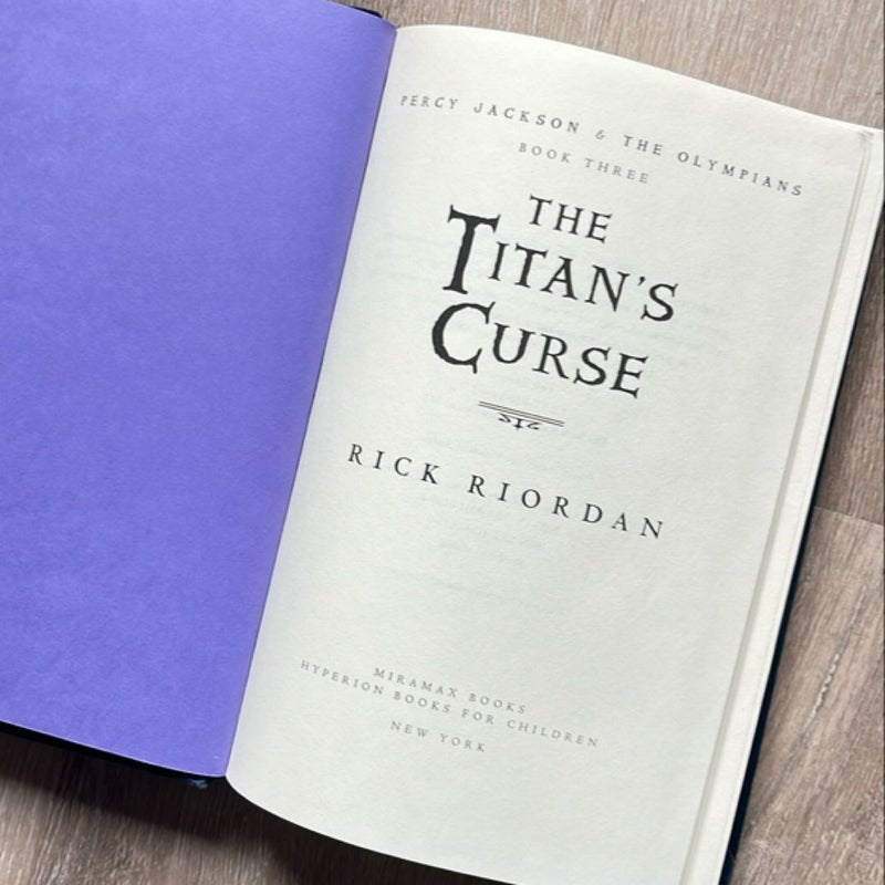 Percy Jackson and the Olympians, Book Three the Titan's Curse (Percy Jackson and the Olympians, Book Three)