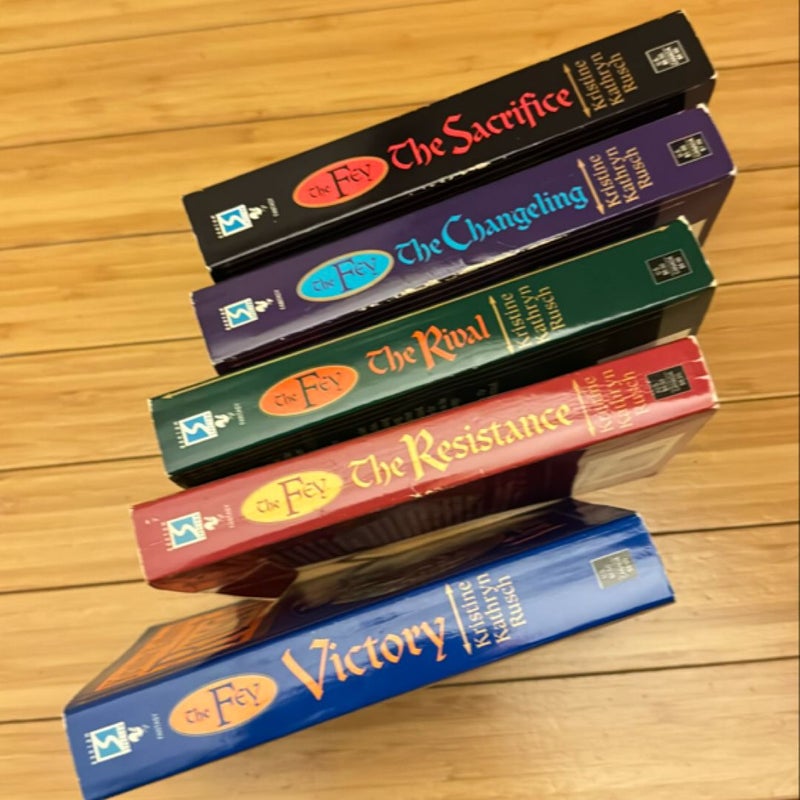 All five THE FEY books:The Sacrifice, The Changrling, The Rival, The Resistance, & Victory, 