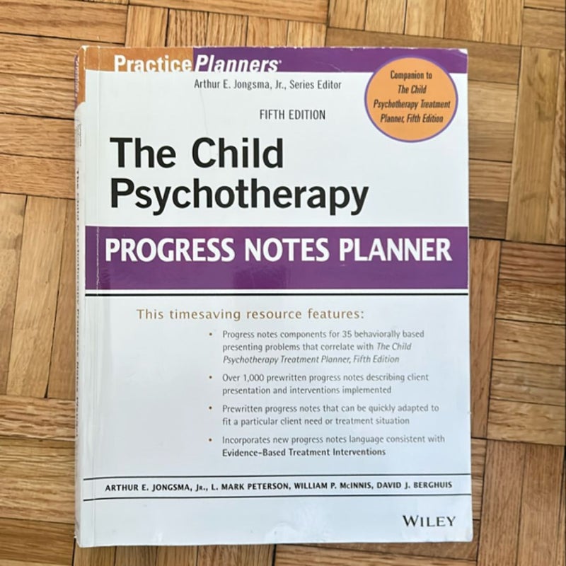 The Child Psychotherapy Progress Notes Planner