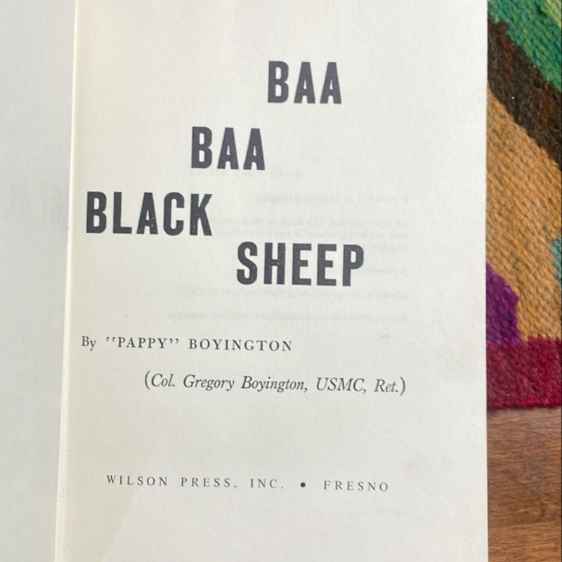 Baa Baa Black Sheep (signed by author)