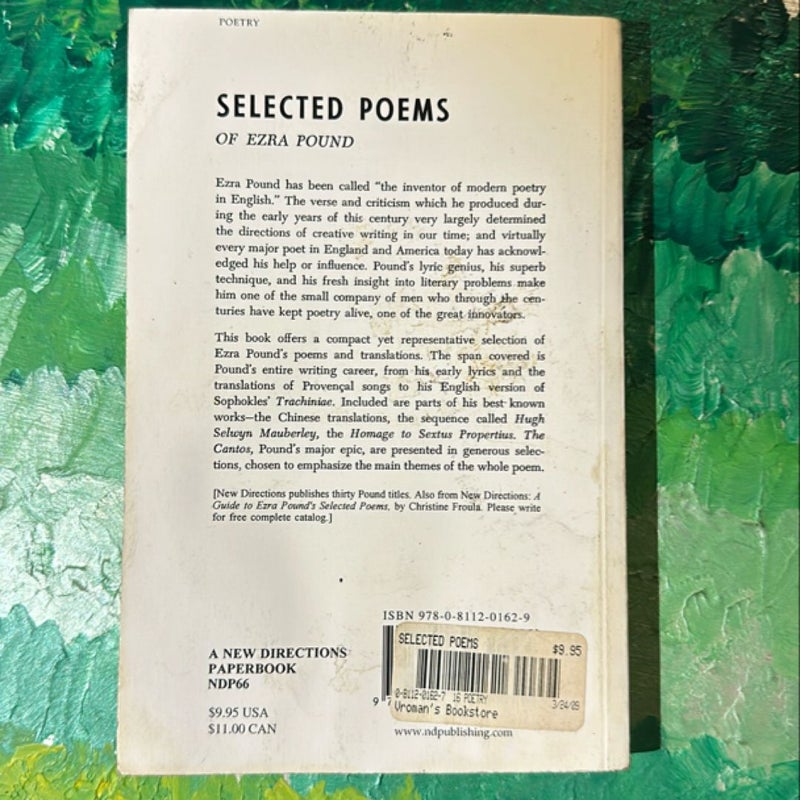 Selected Poems of Ezra Pound