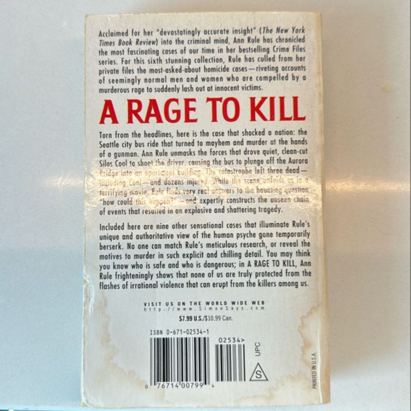  A Rage To kill and other true cases