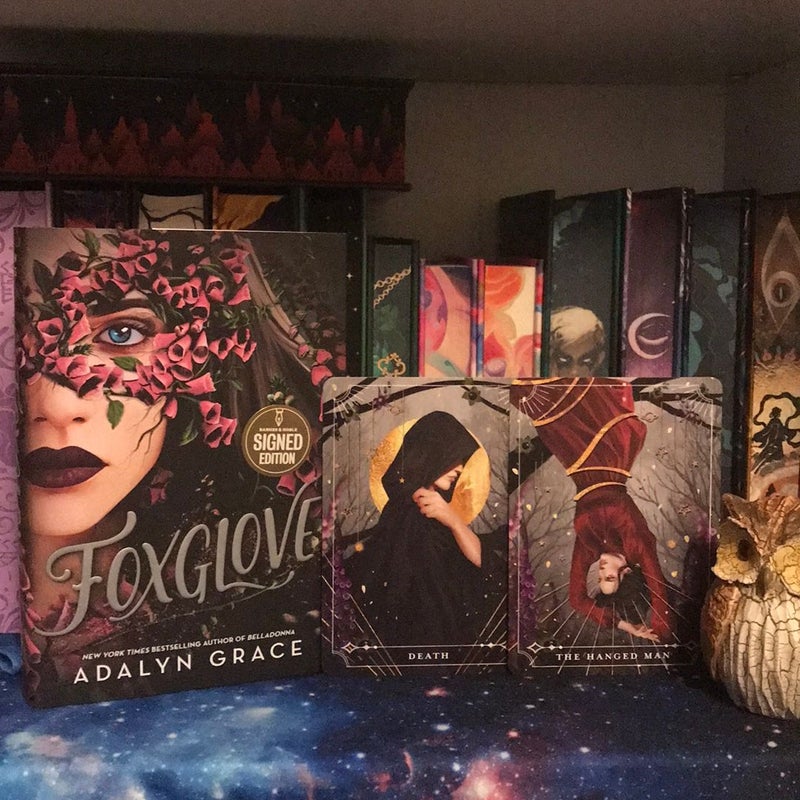 Foxglove SIGNED *Barnes & Noble* Exclusive with Fairyloot tarot cards