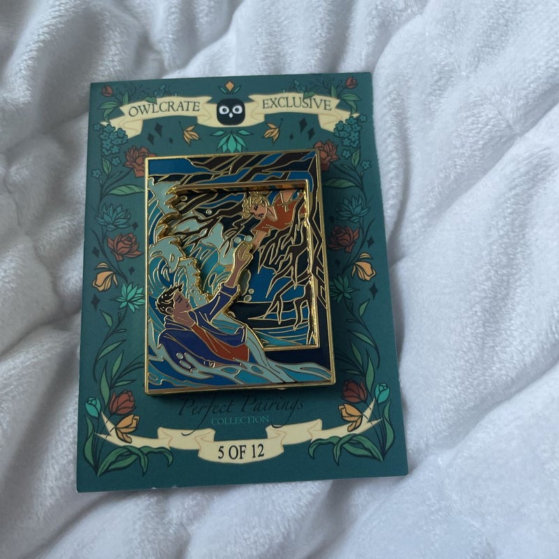 Perfect pairing Percy Jackson Owlcrate pin