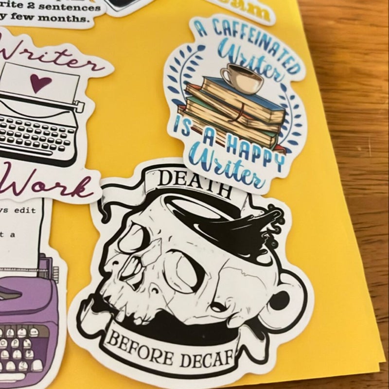 Writer stickers